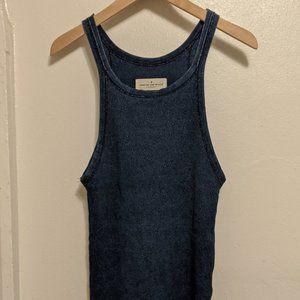Imogene + Willie's Indigo Ribbed Racerback Tank